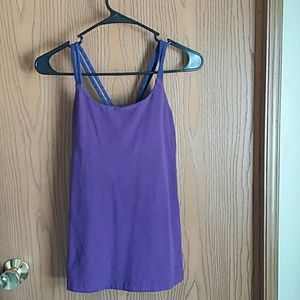 Patagonia cross back tank with built in bra